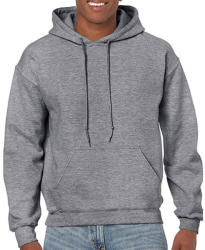 Gildan Uniszex Pulóver Kapucnis Hosszú ujjú Gildan Heavy Blend? Hooded Sweat - S, Heather grafitszürke