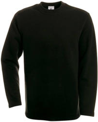 B&C Collection Uniszex pulóver B&C Kasten-Sweatshirt - WU610 - S, Fekete