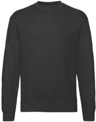 Fruit of the Loom Uniszex Pulóver Hosszú ujjú Fruit of the Loom Classic Set In Sweat - XL, Fekete