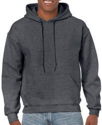Gildan Uniszex Pulóver Kapucnis Hosszú ujjú Gildan Heavy Blend? Hooded Sweat - S, Sötét heather szürke