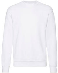 Fruit of the Loom Uniszex Pulóver Hosszú ujjú Fruit of the Loom Classic Set In Sweat - XL, Fehér