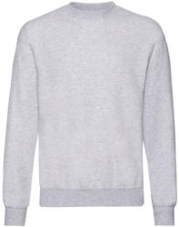 Fruit of the Loom Uniszex Pulóver Hosszú ujjú Fruit of the Loom Classic Set In Sweat - XL, Heather szürke