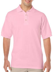 Gildan Uniszex Galléros póló Rövid ujjú Gildan DryBlend Adult Jersey Polo - S, Világos rózsaszín (pink)