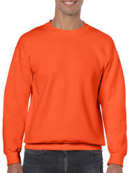Gildan Uniszex Pulóver Hosszú ujjú Gildan Heavy Blend Adult Crewneck Sweat - S, Narancssárga