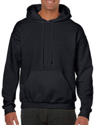 Gildan Uniszex Pulóver Kapucnis Hosszú ujjú Gildan Heavy Blend Hooded Sweat - S, Fekete