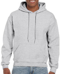 Gildan Uniszex Pulóver Kapucnis Hosszú ujjú Gildan DryBlend Adult Hooded Sweat - 2XL, Hamuszürke