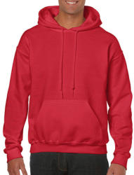 Gildan Uniszex Pulóver Kapucnis Hosszú ujjú Gildan Heavy Blend Hooded Sweat - S, Piros