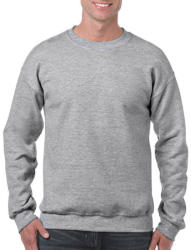 Gildan Uniszex Pulóver Hosszú ujjú Gildan Heavy Blend Adult Crewneck Sweat - L, Sportszürke