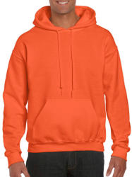 Gildan Uniszex Pulóver Kapucnis Hosszú ujjú Gildan DryBlend Adult Hooded Sweat - S, Narancssárga