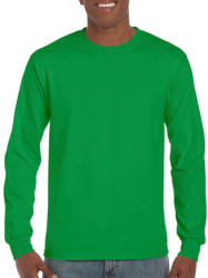 Gildan Uniszex póló Hosszú ujjú Gildan Ultra Cotton Adult T-Shirt LS - 2XL, Ír zöld