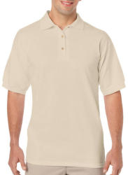 Gildan Uniszex Galléros póló Rövid ujjú Gildan DryBlend Adult Jersey Polo - 2XL, Homokbarna