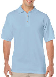 Gildan Uniszex Galléros póló Rövid ujjú Gildan DryBlend Adult Jersey Polo - 3XL, Világos kék