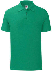 Fruit of the Loom Uniszex rövid ujjú galléros póló Fruit of the Loom Iconic Polo -3XL, Retro Heather Green