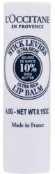 L'Occitane Shea Butter Ultra Rich Lip Balm Stick hidratáló ajakbalzsam 4.5 g