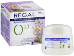  Regal q10 крем за лице против бръчки нощен, За нормална и смесена кожа, Орис и масло от ший