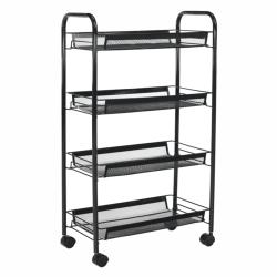 TEMPO KONDELA Tálalókocsi, fekete, MYRIS