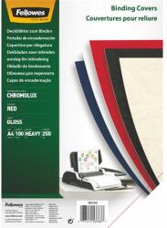 Fellowes Hátlap, A4, 250 g, fényes, FELLOWES "Chromolux", piros (IFW53783) - iroda24