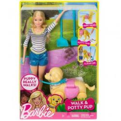 Mattel Barbie invata catelul de companie la litiera DWJ68 Papusa Barbie