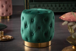 LuxD Design puff Rococo 37 cm sötétzöld