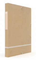 OXFORD Mapa carton reciclat, cu elastic, 25mm latime, OXFORD Touareg - culoarea nisipului/alb (OX-400139835)