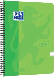 OXFORD Caiet cu spirala A4, OXFORD School Touch, 70 file-90g/mp, 4 perf, coperta carton verde lime - dictando (OX-400118800)