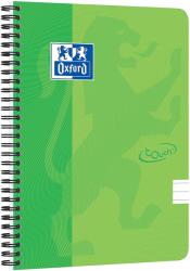 OXFORD Caiet cu spirala A5, OXFORD School Touch, 70 file-90g/mp, 4 perf, coperta carton verde lime - dictando (OX-400118803)