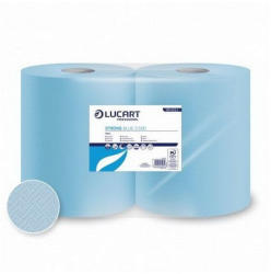 LUCART Strong Blue 3.500 ipari törlőkendő, 3 rétegű, 500 lap, 2 tekercs/zsugor (851323J)