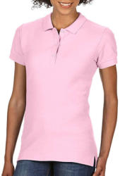 Gildan Női Galléros póló Rövid ujjú Gildan Premium Cotton Ladies' Double Piqué Polo - 2XL, Világos rózsaszín (pink)