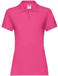 Fruit of the Loom Női Galléros póló Rövid ujjú Fruit of the Loom Premium Polo Lady-Fit - 2XL (18), Fuchsia