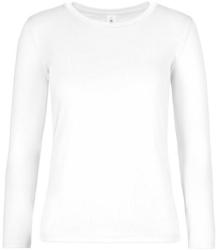 B&C Collection Női hosszú ujjú póló B&C #E190 LSL /women -S, Fehér