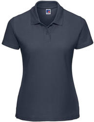 Russell Europe Női galléros póló rövid ujjú Russell Europe Ladies' Polo Poly-Cotton Blend - 3XL, Sötétkék (navy)