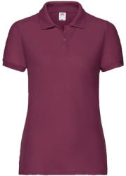 Fruit of the Loom Női Galléros póló Rövid ujjú Fruit of the Loom 65/35 Polo Lady-Fit - 2XL, Burgundi vörös