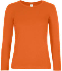 B&C Collection Női hosszú ujjú póló B&C #E190 LSL /women -2XL, Városi narancssárga