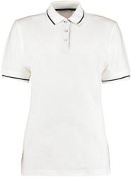 Kustom Kit Női galléros póló rövid ujjú Kustom Kit St. Mellion Polo - 3XL (20), Fehér/Sötétkék navy