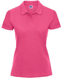 Russell Europe Női Galléros póló Rövid ujjú Russell Europe Ladies' Piqué Polo - XL, Fuchsia