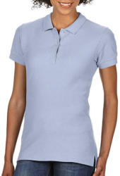 Gildan Női Galléros póló Rövid ujjú Gildan Premium Cotton Ladies' Double Piqué Polo - 2XL, Világos kék