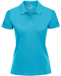 Russell Europe Női Galléros póló Rövid ujjú Russell Europe Ladies' Piqué Polo - 2XL, Türkizkék