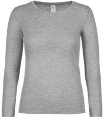 B&C Collection Női hosszú ujjú póló B&C #E150 LSL /women -L, Sportszürke