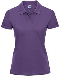 Russell Europe Női Galléros póló Rövid ujjú Russell Europe Ladies' Piqué Polo - XL, Lila