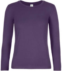 B&C Collection Női hosszú ujjú póló B&C #E190 LSL /women -XS, Városi lila