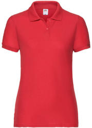 Fruit of the Loom Női Galléros póló Rövid ujjú Fruit of the Loom 65/35 Polo Lady-Fit - M, Piros