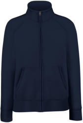 Fruit of the Loom Női Pulóver Hosszú ujjú Fruit of the Loom Lady-Fit Premium Sweat Jacket - 2XL (18), Mély sötétkék (navy)