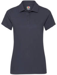 Fruit of the Loom Női Galléros póló Rövid ujjú Fruit of the Loom Performance Polo Lady-Fit - 2XL, Mély sötétkék (navy)