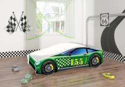 MyKids Pat Tineret MyKids Race Car 04 Green-160x80 - caruciorcopii