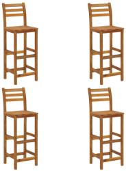 vidaXL Taburete de bar, 4 buc. , lemn masiv de acacia (310286)