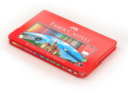 Faber-Castell Creioane Colorate Faber-Castell, 48 Culori + 4 Accesorii, Cutie Metal (FC115888)