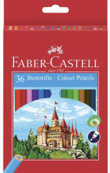 Faber-Castell Creioane Colorate Eco FABER-CASTELL FC120136, 36 culori (FC120136)