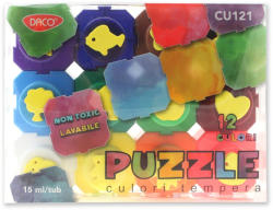 Daco Culori tempera 12c 15ml puzzle daco cu121 (CU121)