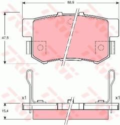 TRW set placute frana, frana disc TRW GDB3191 - automobilus