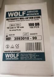  Mull-Lap 10x10cm nem steril hajtogatott 16 rétegű 100 db (3593010)